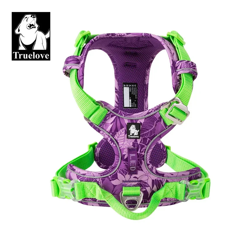 Adjustable Camouflage Reflective Nylon Dog Harness