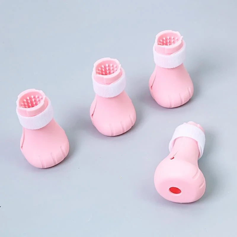 Adjustable Silicone Anti-Scratch Cat Foot Shoes