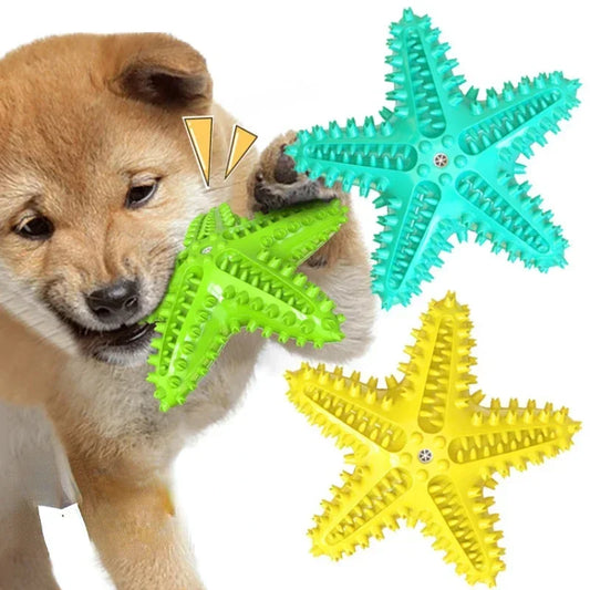 Vocal Starfish Dog Toy With Oral Cleaning