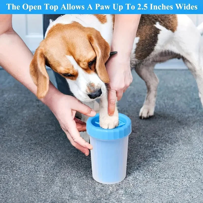 Portable Pet Paw Cleaner Cup - With Soft Bristles
