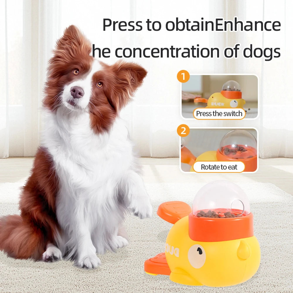 Duck-Shaped Treat Dispenser, Anti-Slip Feeder