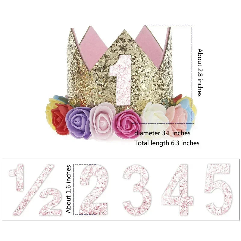 1st 2nd 3rd Year Birthday Party Hats