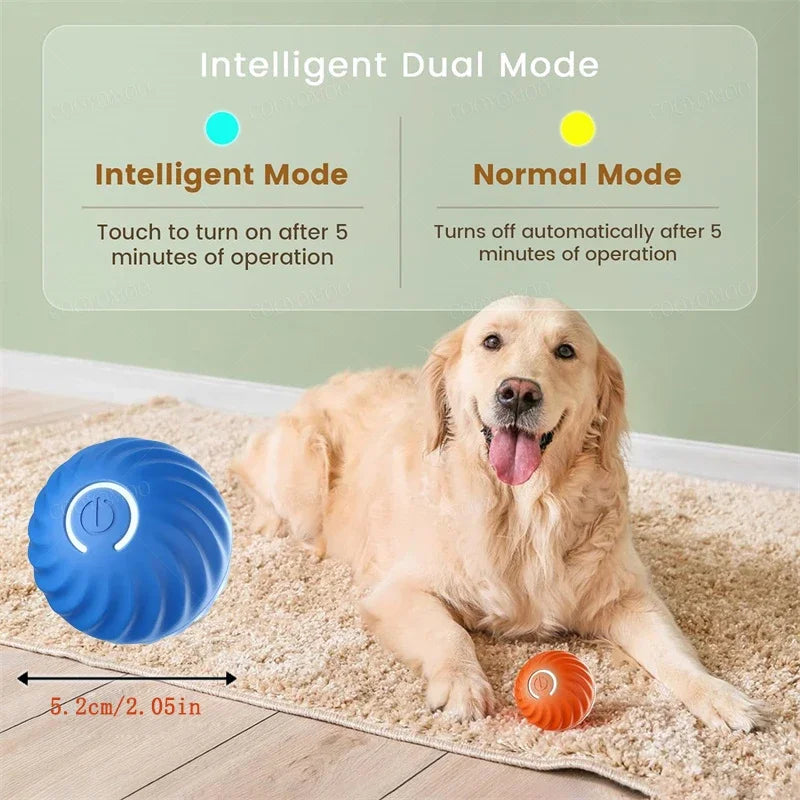 Electronic, Moving, Bouncing Ball For Pets - Automatic