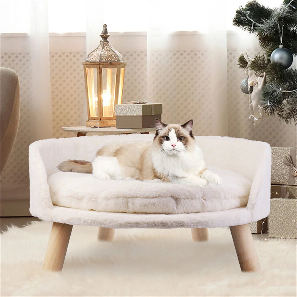 Elevated Sofa Bed With Removable Waterproof Padded Cushion