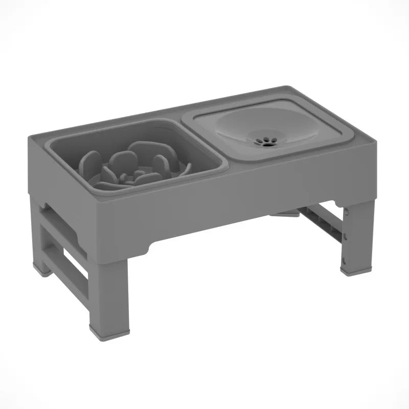 3 In 1 Pet Stainless Steel Bowls - Height Adjustable