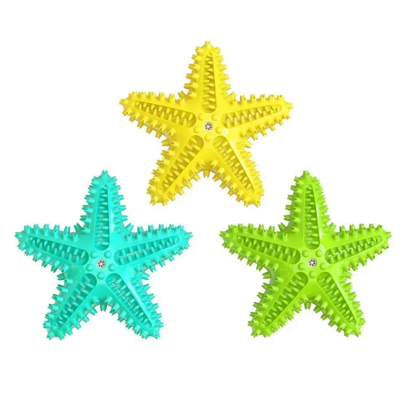 Vocal Starfish Dog Toy With Oral Cleaning