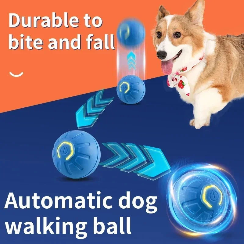 Electronic, Moving, Bouncing Ball For Pets - Automatic