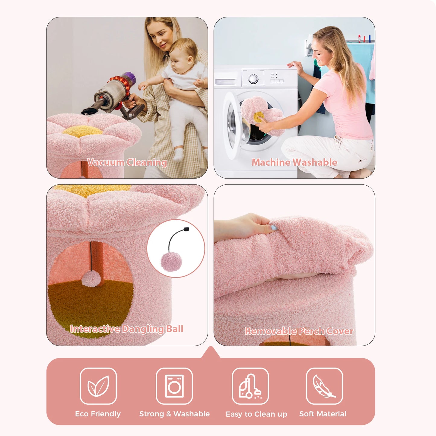 Cat House Condo With Removable Flower Bed