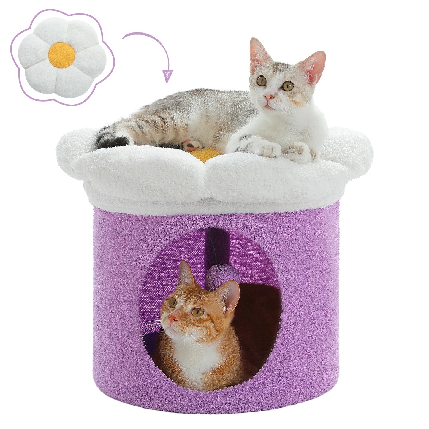 Cat House Condo With Removable Flower Bed