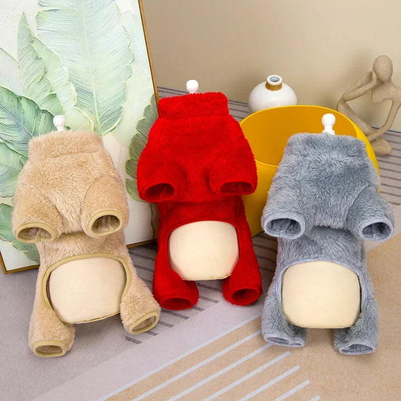 Warm Winter Overalls Jumpsuit With Zipper - Pets